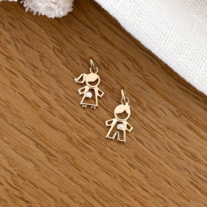 Pendentif "Leo" plaqué or – Image 2