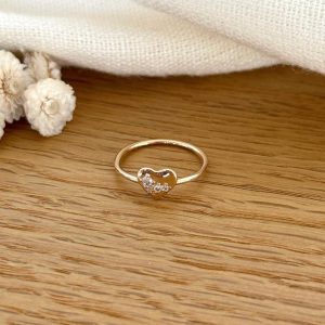 Bague "Faustine" plaqué or