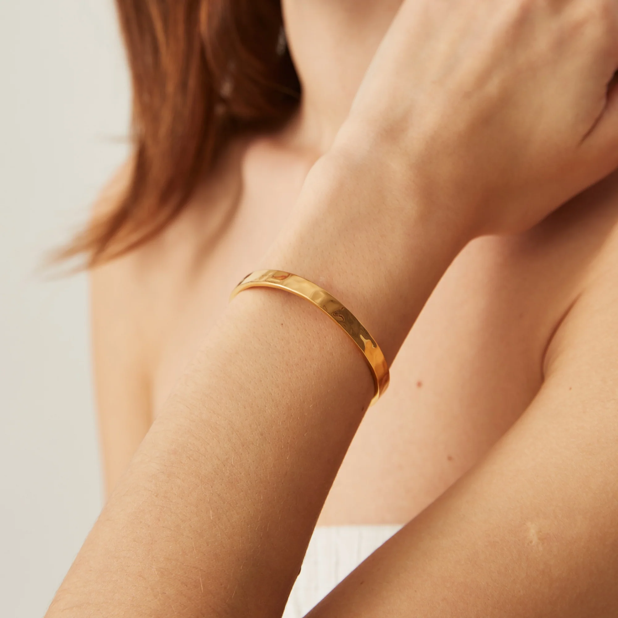 Bracelet Jonc Epais Martèle – Image 7