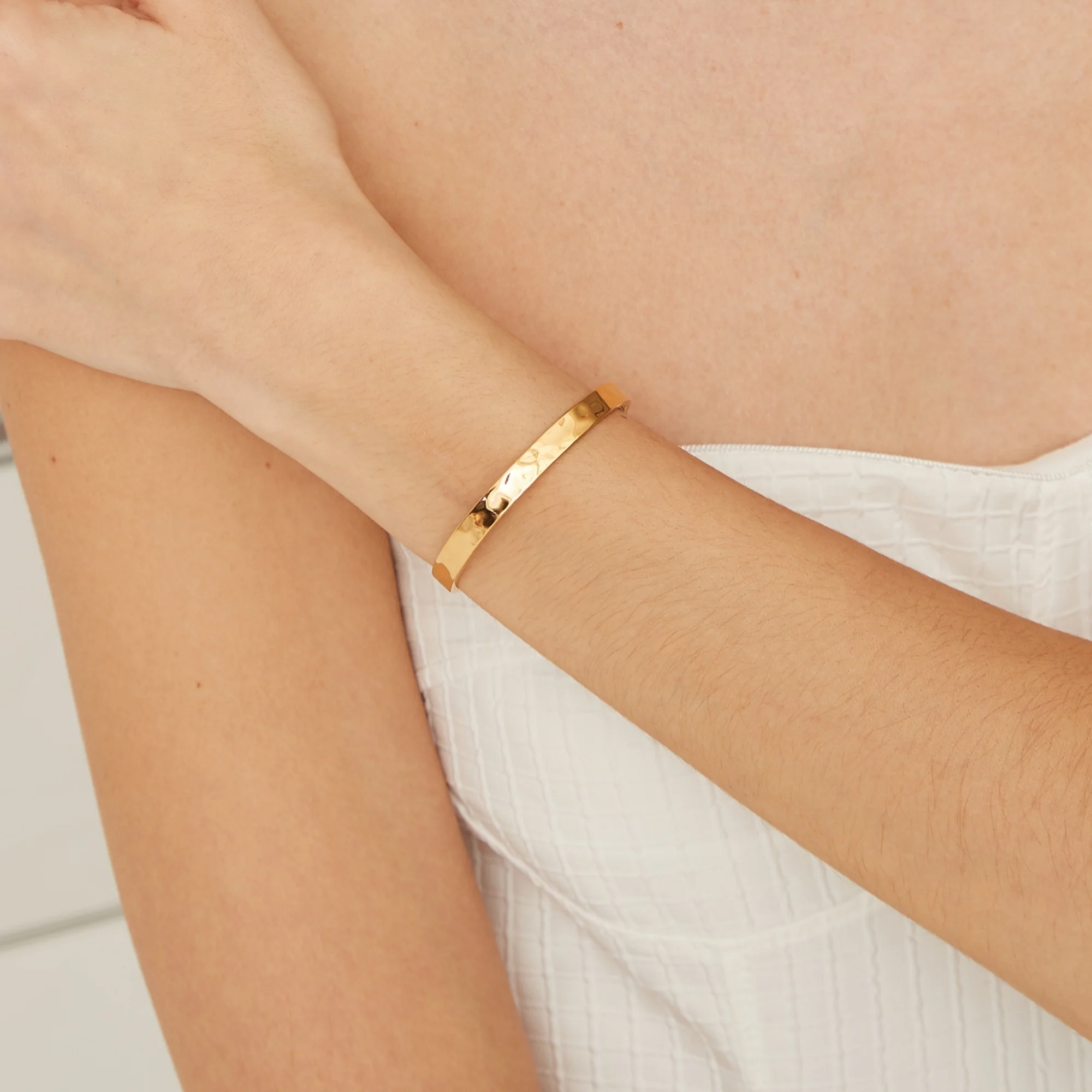 Bracelet Jonc Epais Martèle – Image 8