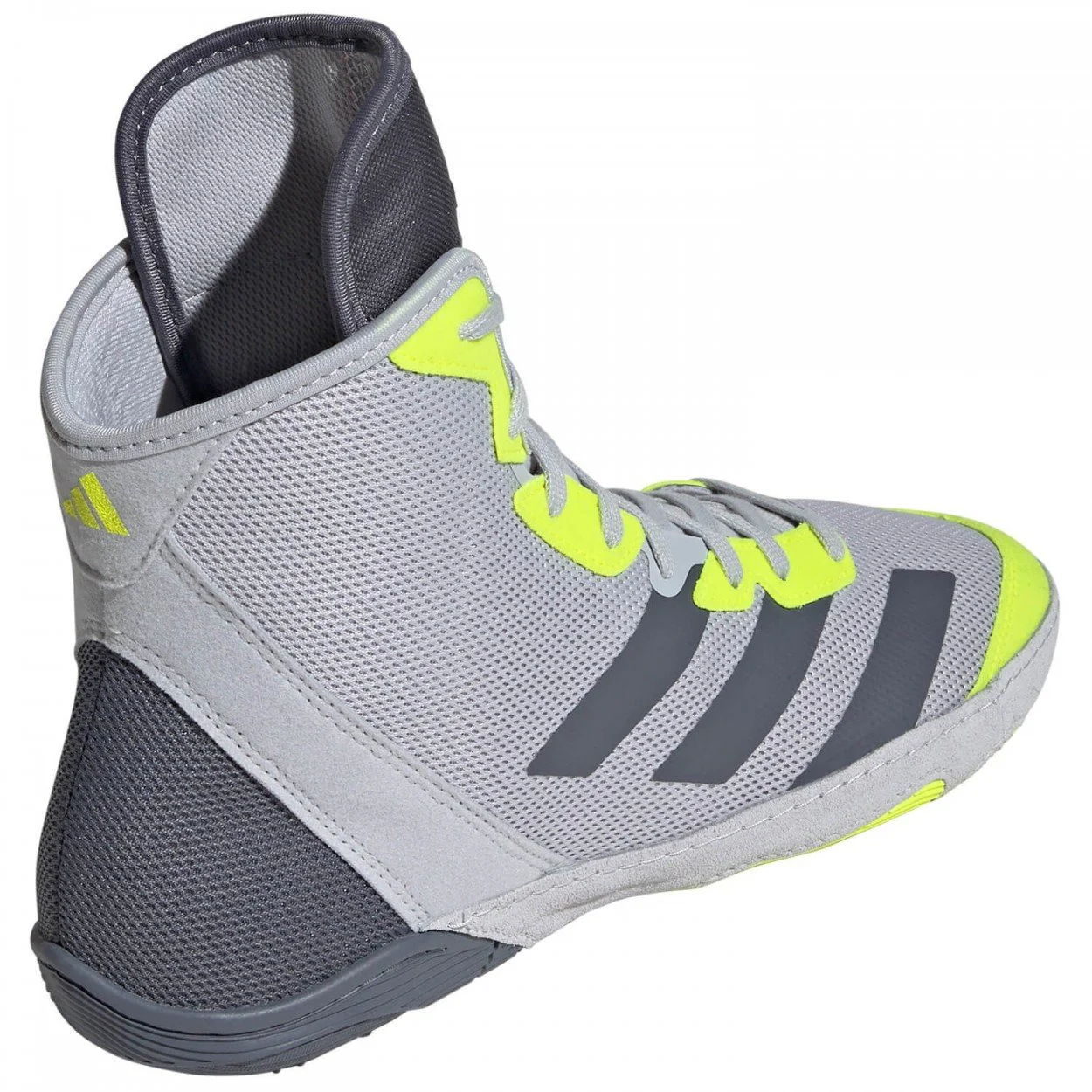 Ringerschuhe ADIDAS Adizero - Grau/Neon – Image 4