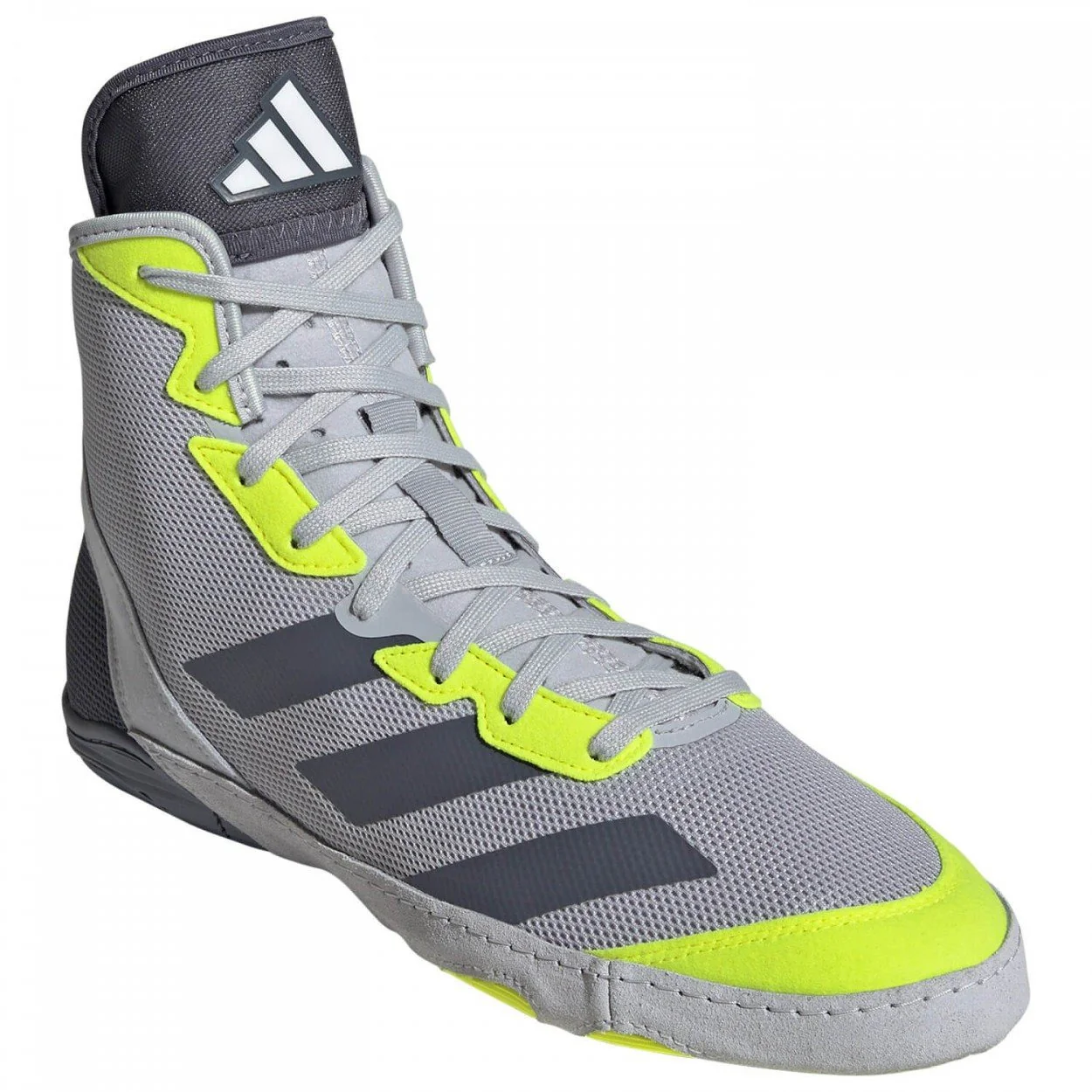 Ringerschuhe ADIDAS Adizero - Grau/Neon – Image 3