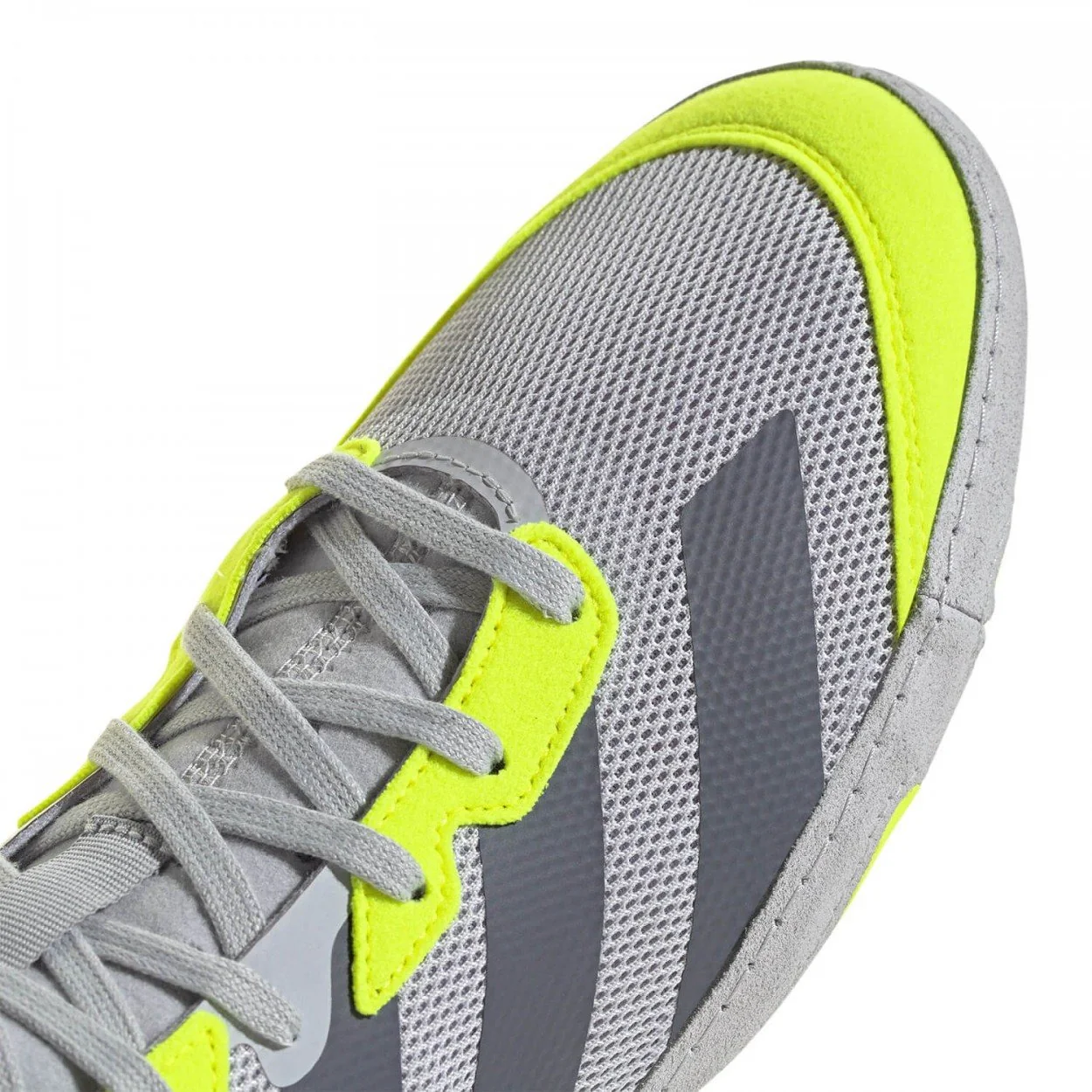 Ringerschuhe ADIDAS Adizero - Grau/Neon – Image 5