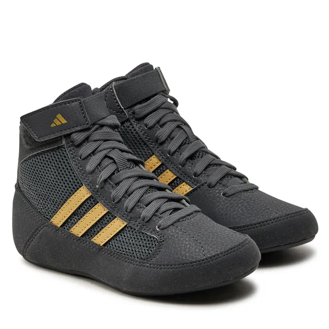 Kinder Ringerschuhe ADIDAS Havoc - Schwarz/Gold – Image 2