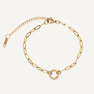 Base Bracelet Chaîne Boîte Fermoir Rond