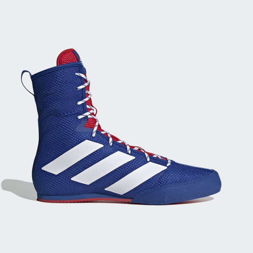 Boxschuhe ADIDAS Box Hog 3 - Blau/Silber – Image 2