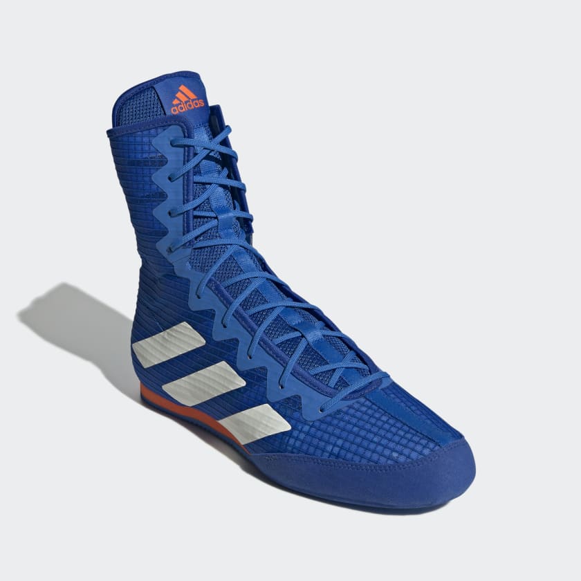 Boxschuhe ADIDAS Box Hog 4 - Blau/Silber – Image 8