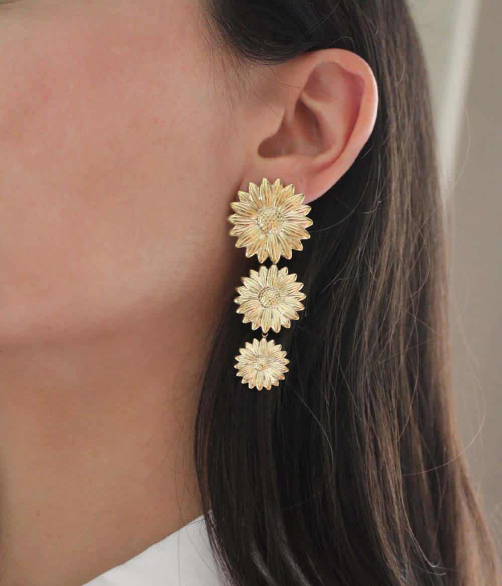 Boucles d’oreilles Marguerite – Image 3