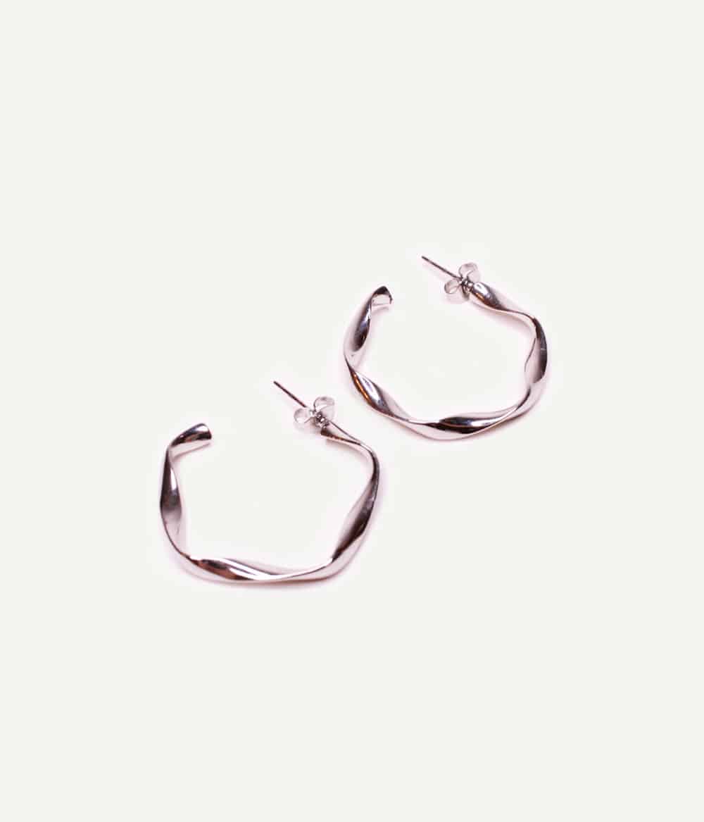 Mini créoles Séréna Argent – Image 2