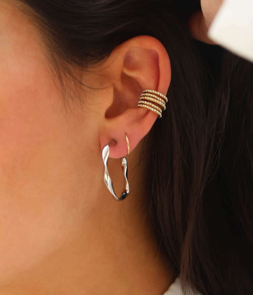 Mini créoles Séréna Argent – Image 5