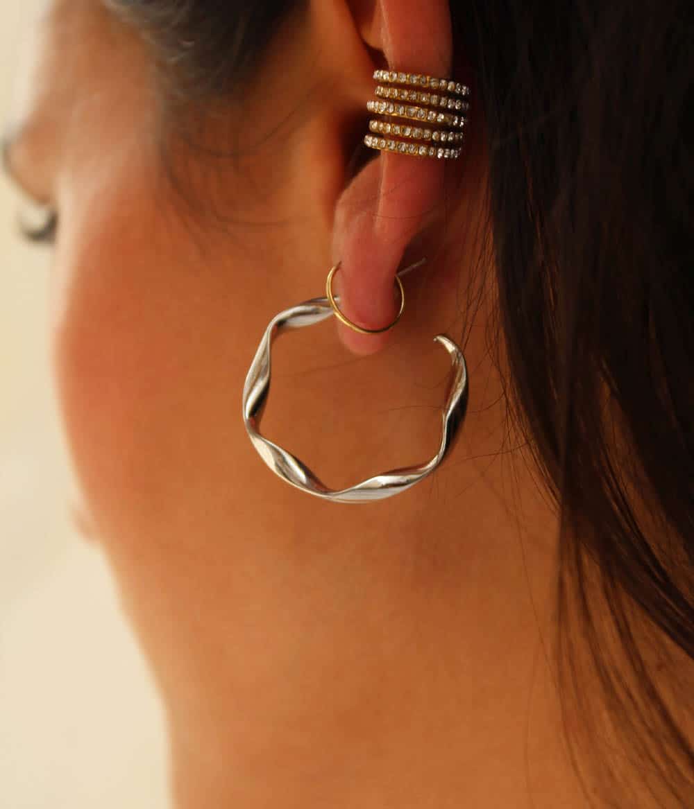 Mini créoles Séréna Argent – Image 3