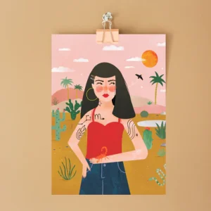 Affiche Astro Zodiaque A4 / 12 signes