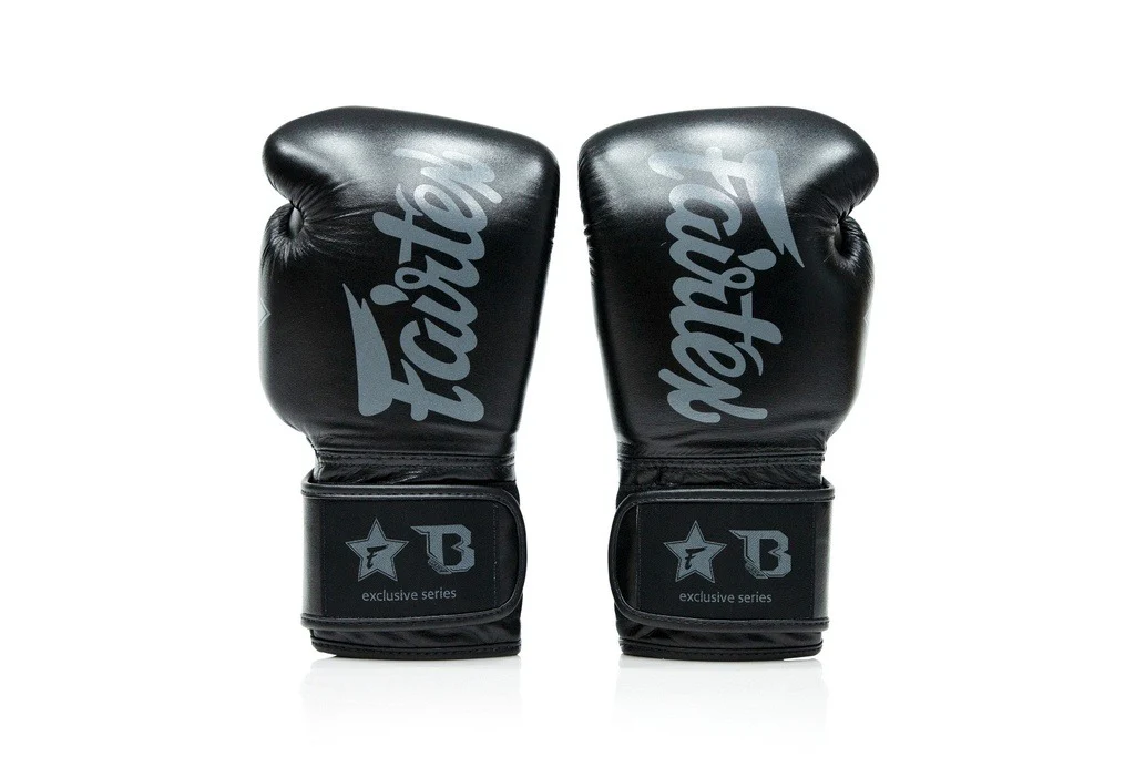 Boxhandschuhe FAIRTEX Muay Thai - FXB-BG-V2 - Schwarz – Image 2