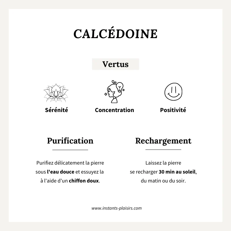 Charm "Calcédoine" tube plaqué or – Image 2