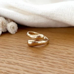 Bague "Gas" plaqué or