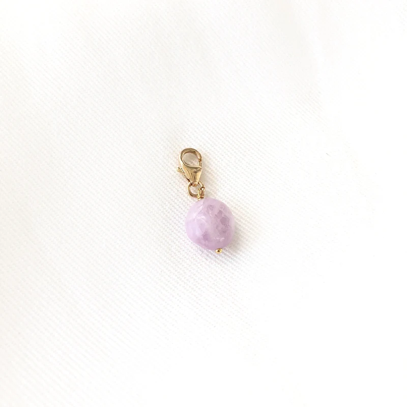 Charm "Kunzite" plaqué or