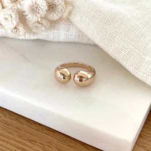 Bague "Caline" plaqué or