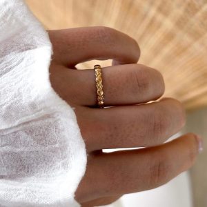 Bague "Felie" plaqué or