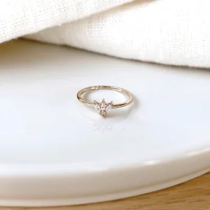 Bague "Louane" plaqué or