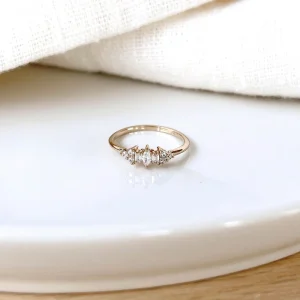 Bague "Anouck" plaqué or