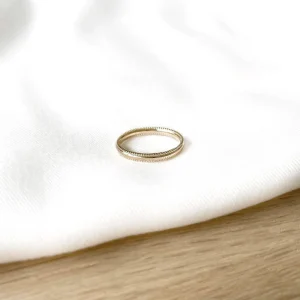 Bague "Lena" plaqué or