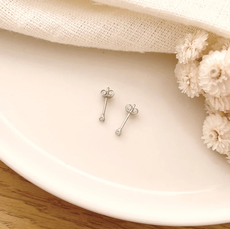 Boucles d'oreilles "Dani" argent – Image 5