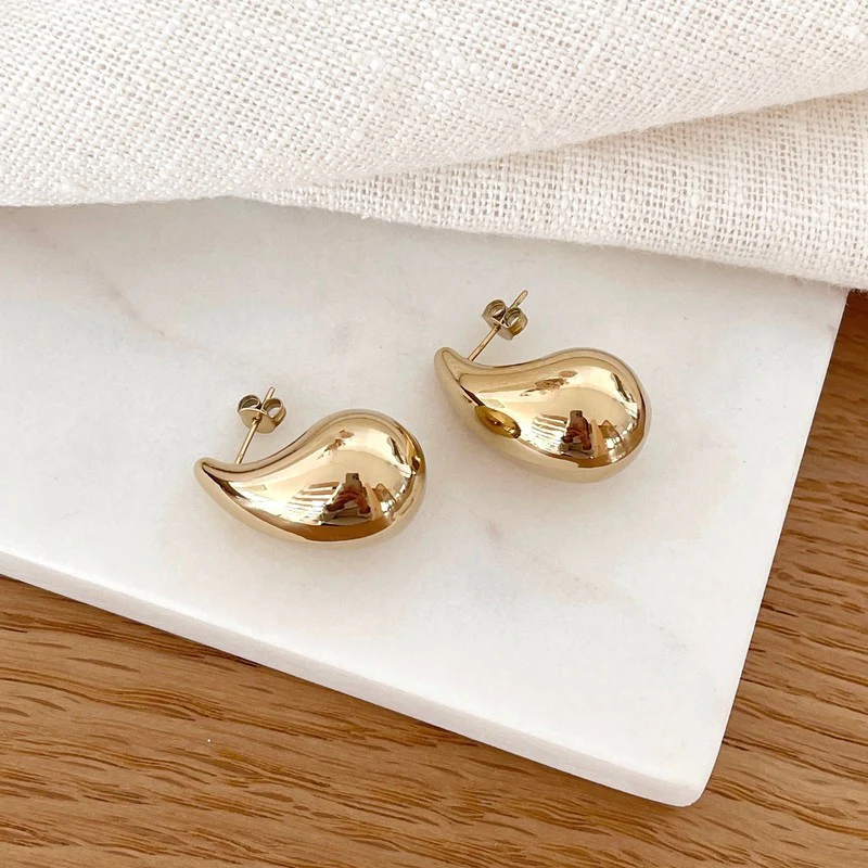 Boucles d'oreilles "Gaia" acier – Image 2