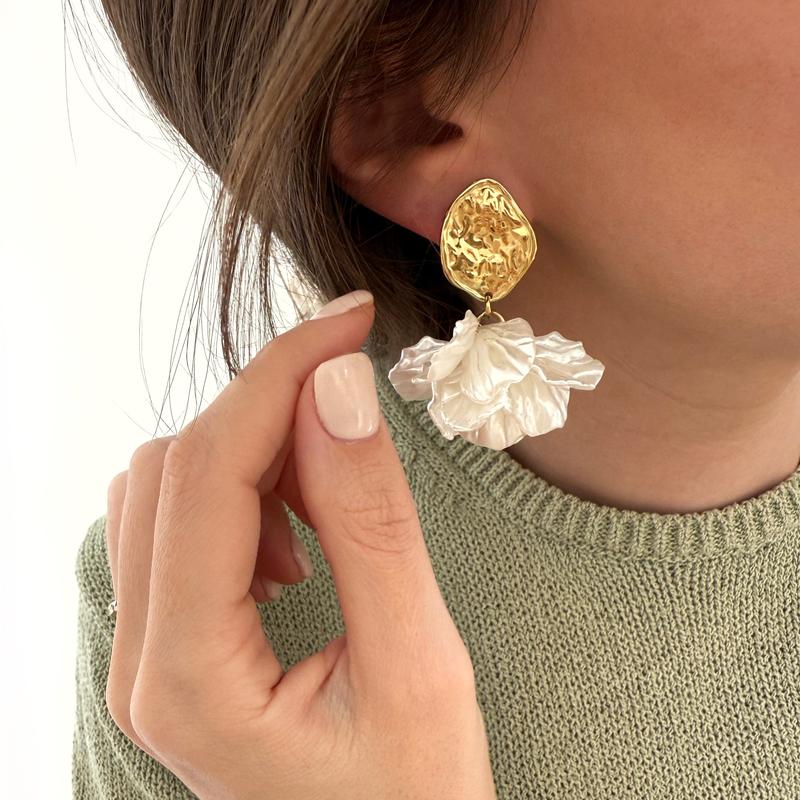 Boucles d'oreilles "Selena" acier