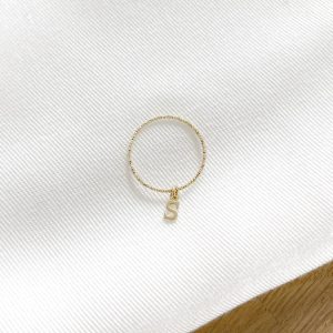 Bague "Ely" plaqué or