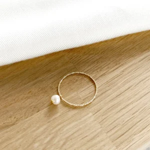 Bague "Edna" plaqué or