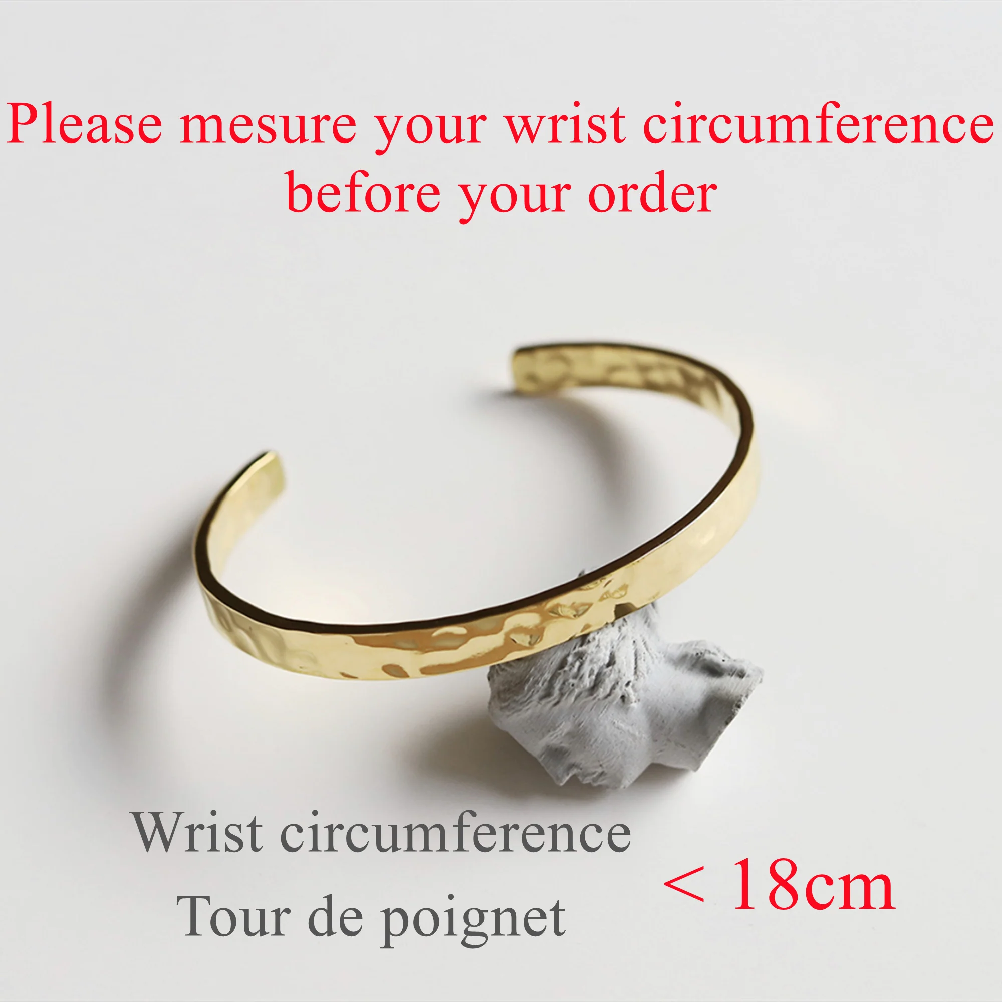 Bracelet Jonc Epais Martèle – Image 3