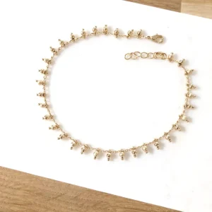 Chaîne de cheville "Jenaly" plaqué or