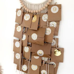 CALENDRIER DE L'AVENT - Acier inoxydable doré