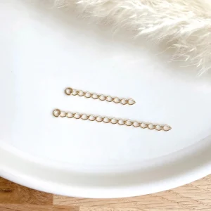 Rallonge chaînette anneau plaqué or