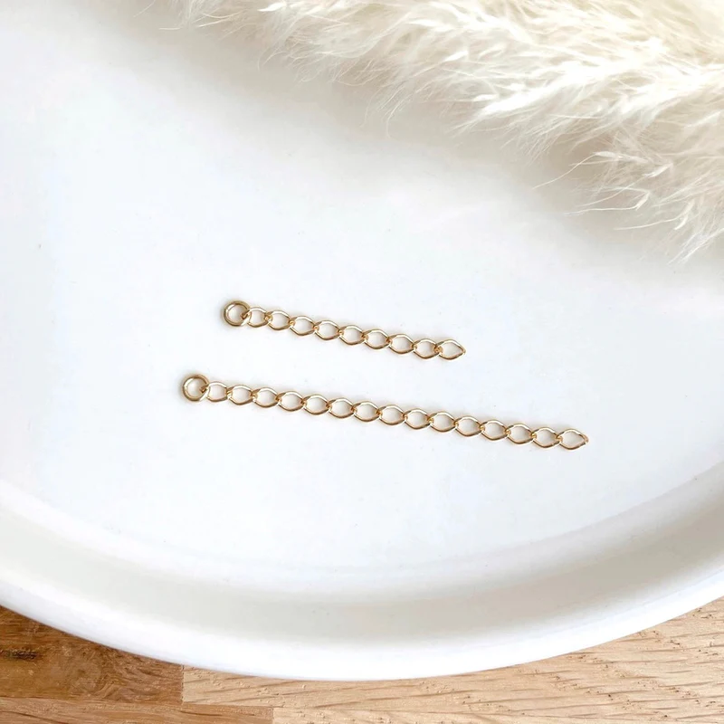Rallonge chaînette anneau plaqué or