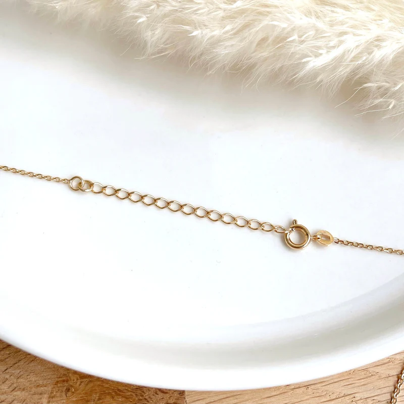 Rallonge chaînette anneau plaqué or – Image 2