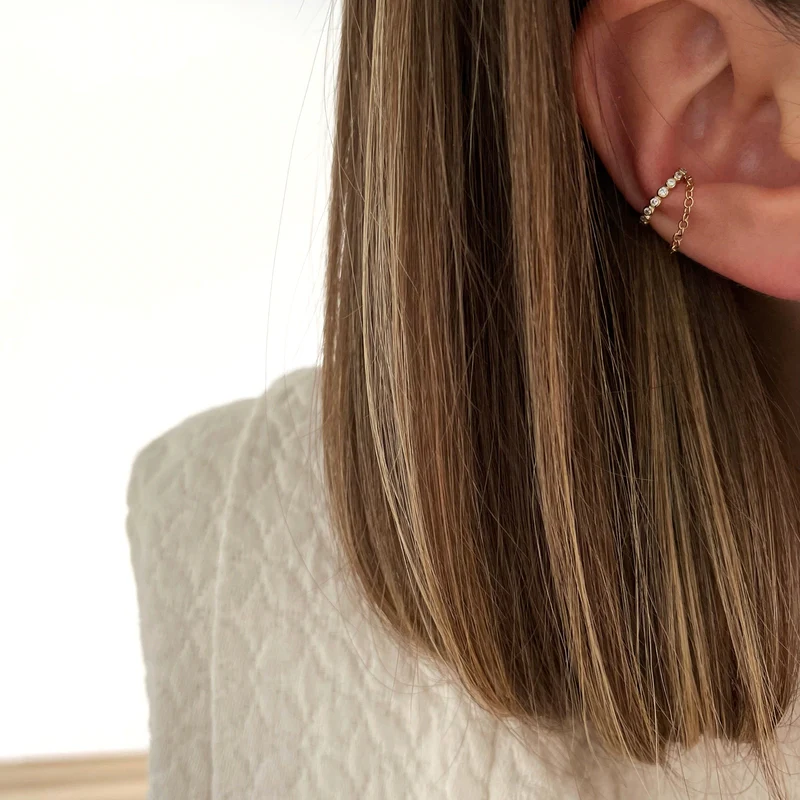 Bague d'oreille "Sydney" plaqué or