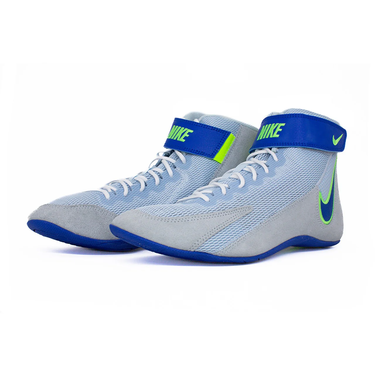 Ringerschuhe NIKE Speedsweep VIII - Grau/Blau/Neon – Image 4