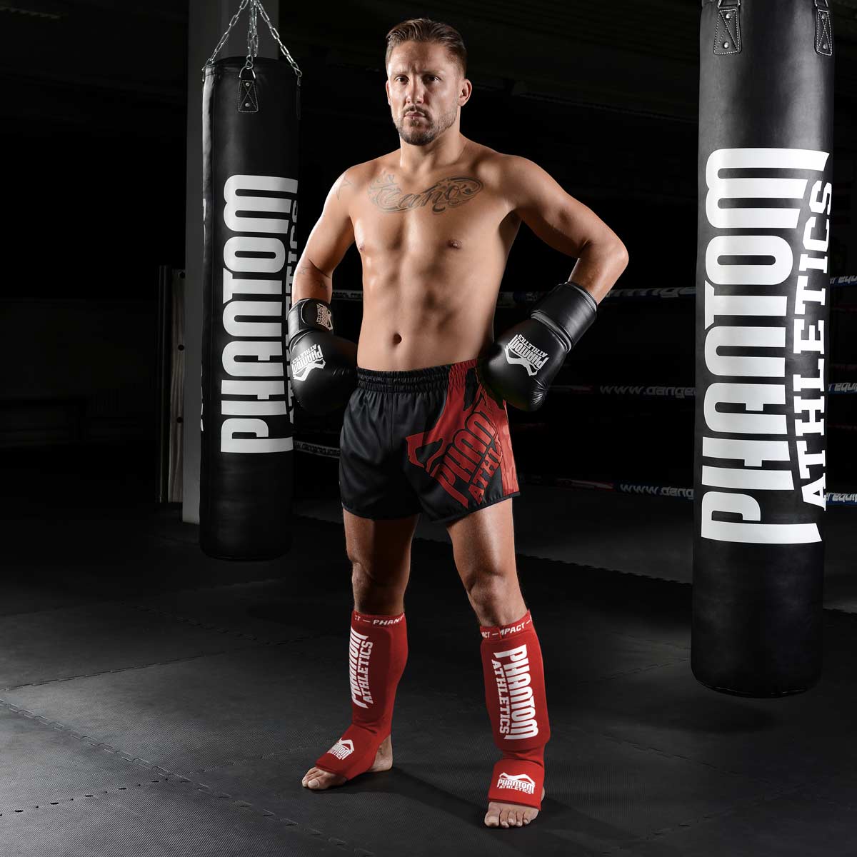 Schienbeinschutz Impact - Rot – Image 4