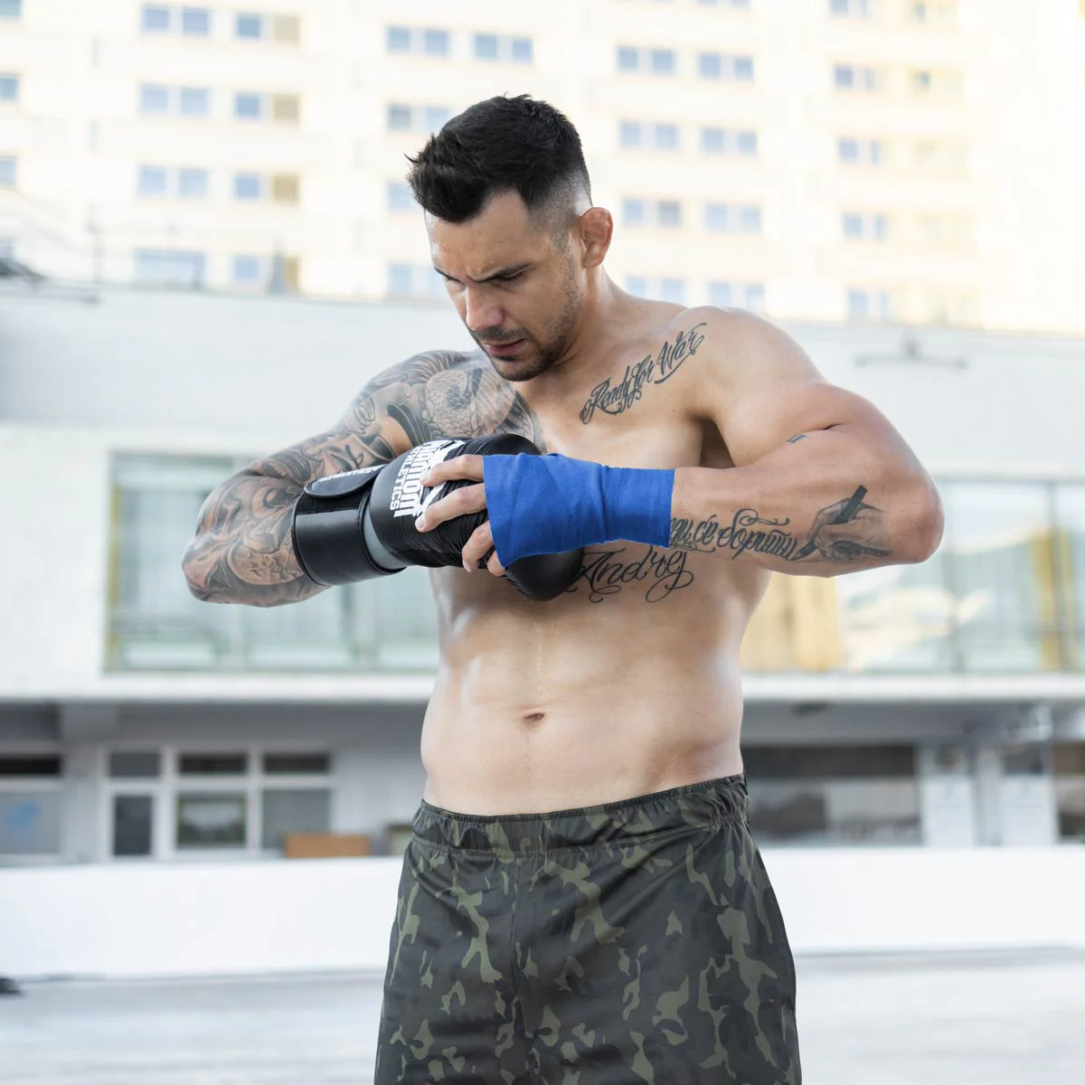 Boxbandagen Apex - Blau (250 cm / 400 cm) – Image 3