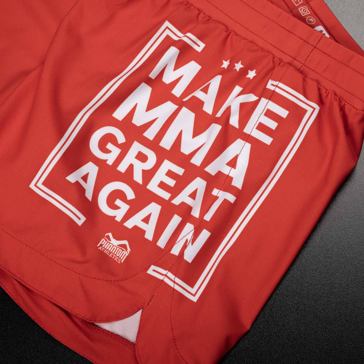 Fightshorts FUSION-R - Make MMA Great Again - Rot – Image 3