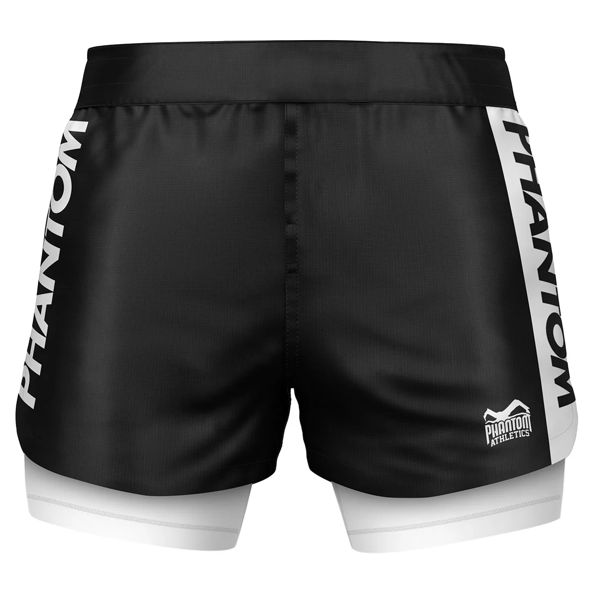 Fightshorts FUSION-R 2in1 RANKED - Weiß