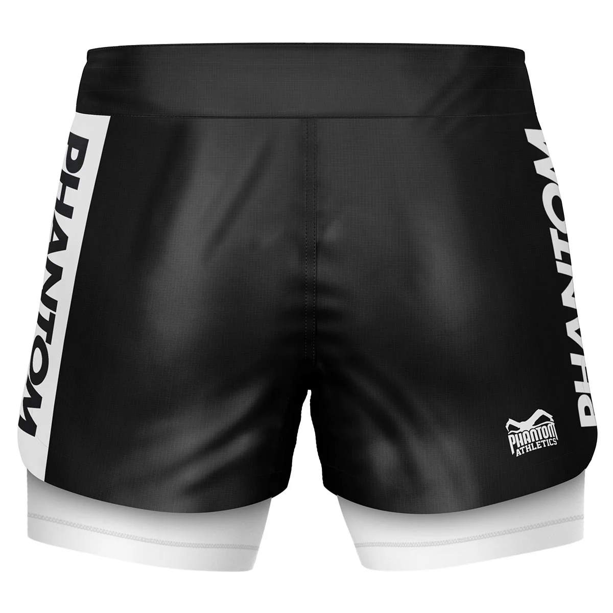 Fightshorts FUSION-R 2in1 RANKED - Weiß – Image 2