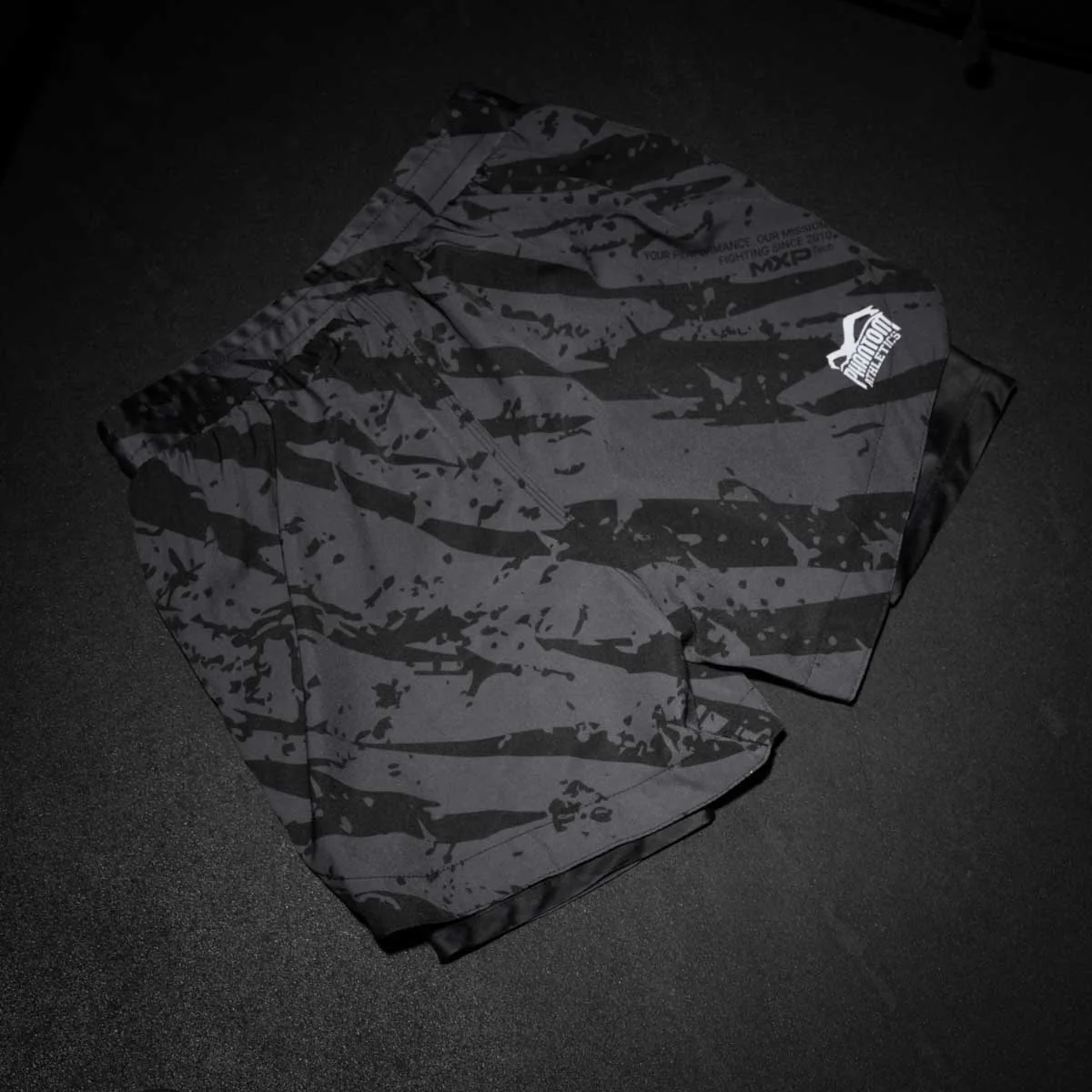 Fightshorts FUSION 2in1 Camo Tiger - Grau – Image 4