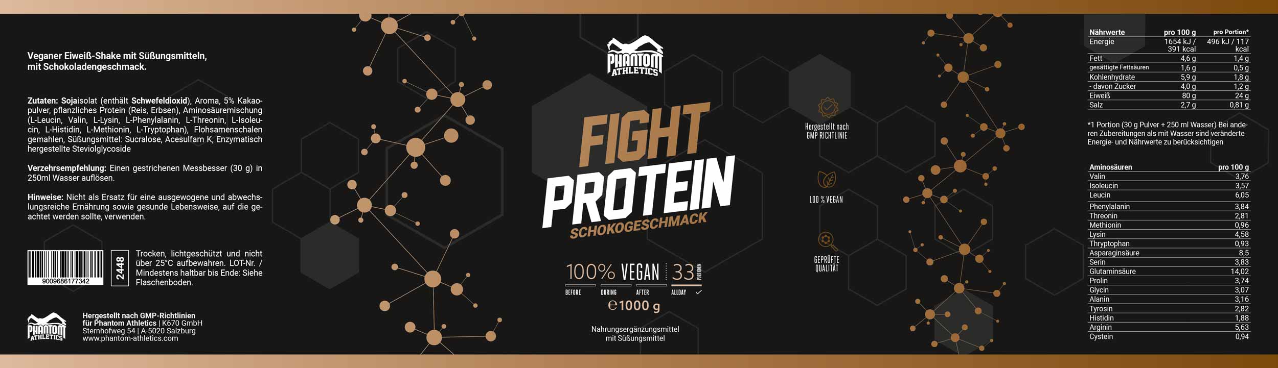 FIGHT Protein - Schoko - 1000g – Image 4