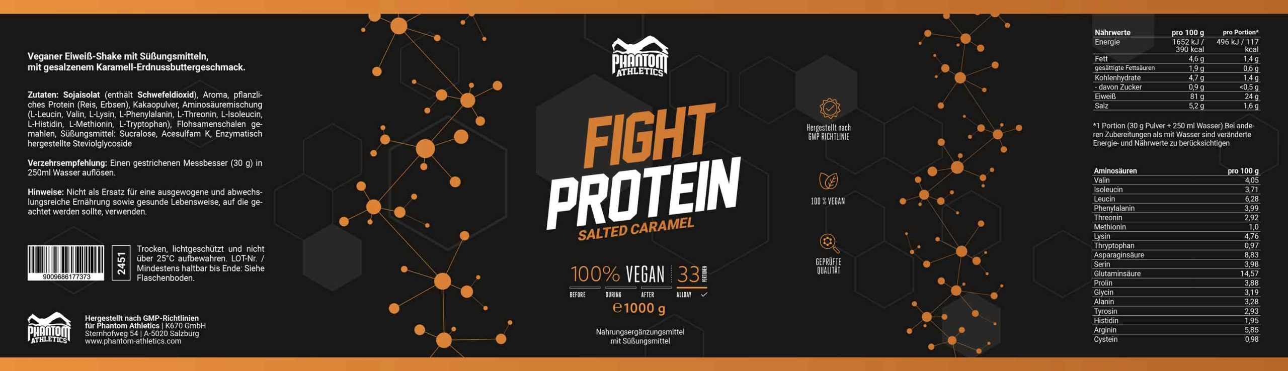 FIGHT Protein - Salted Caramel - 1000g – Image 4