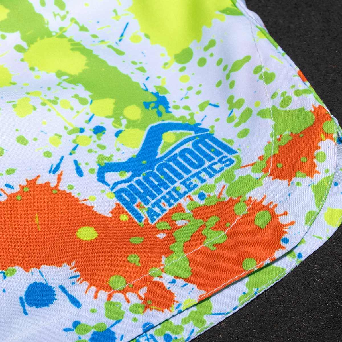 Fightshorts FUSION Splatter - Weiß/Neon – Image 5