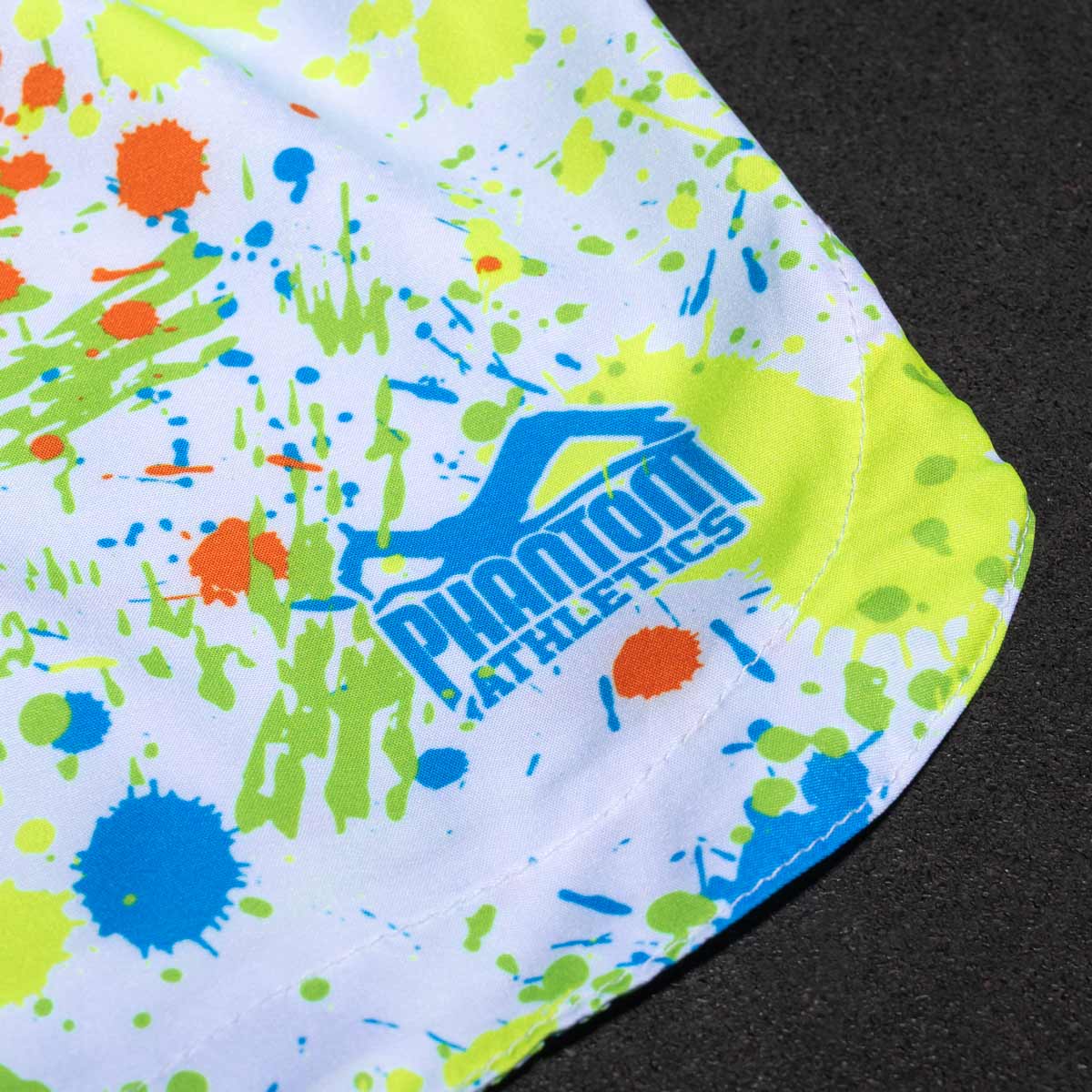 Fightshorts FUSION Splatter - Weiß/Neon – Image 7
