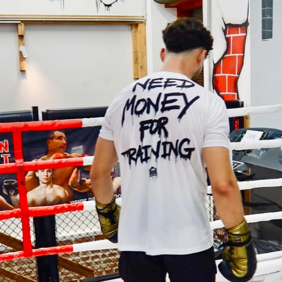 Trainingsshirt EVO - Need Money For Training - Weiß – Image 6