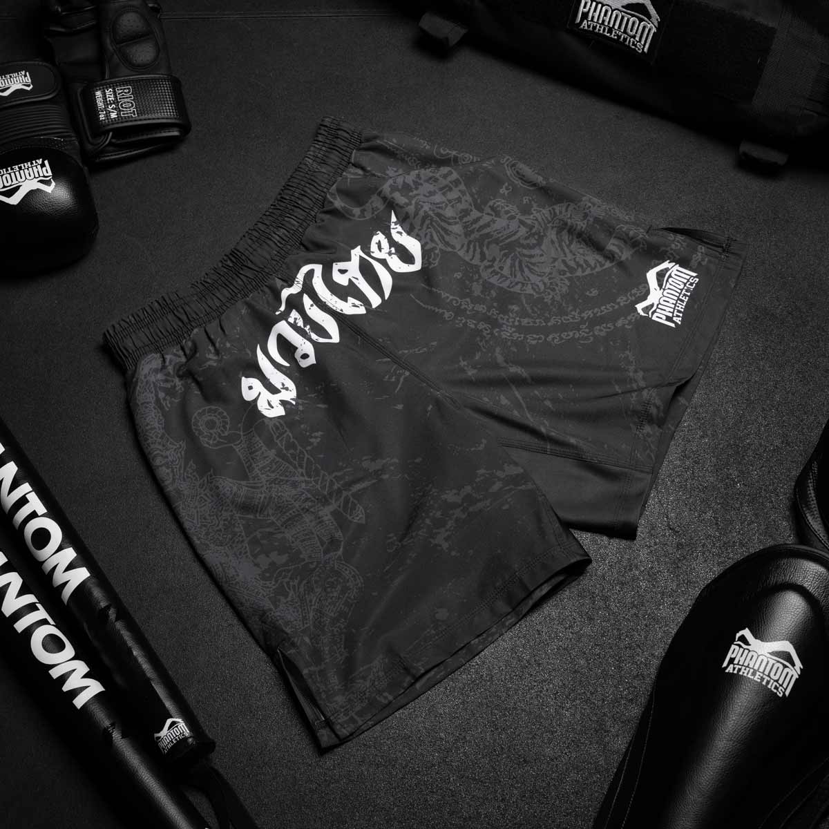 Fightshorts EVO Muay Thai - Schwarz – Image 3